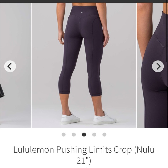 Lululemon Pushing Limit Crop 21” Nulu align fabric